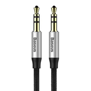 Baseus CAM30BS1 audio kabelis 1 m 3.5mm Melns, Sudrabs