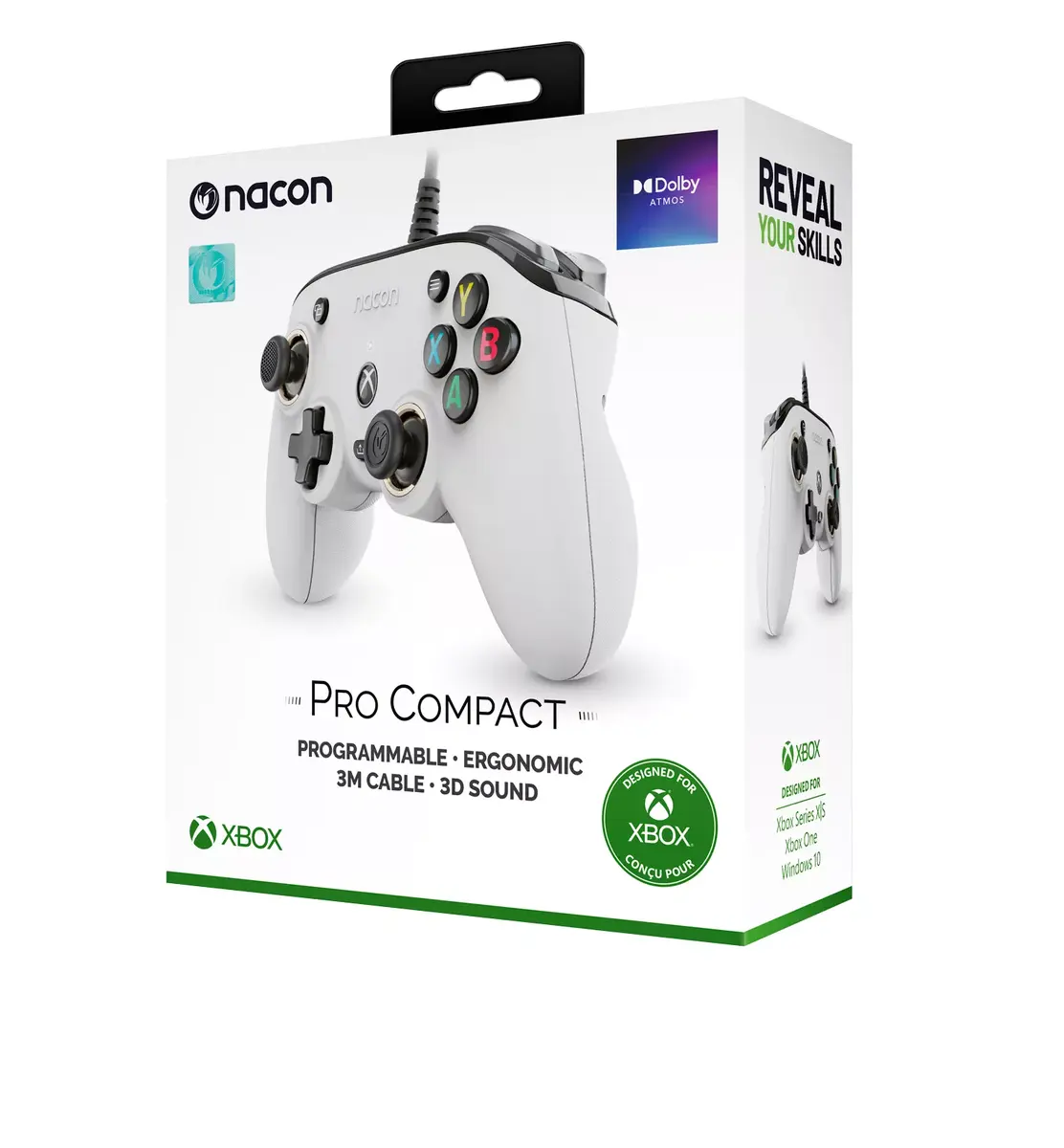 nacon Pro Compact Controller White — Wired USB Gamepad Photo 5