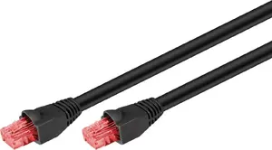 Сетевой кабель Goobay 55434 RJ-45 Cat6 20 м Черный