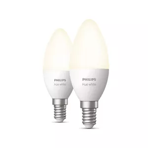 Philips Hue White Svece – viedā spuldze E14 – (2 gab. iepakojumā)