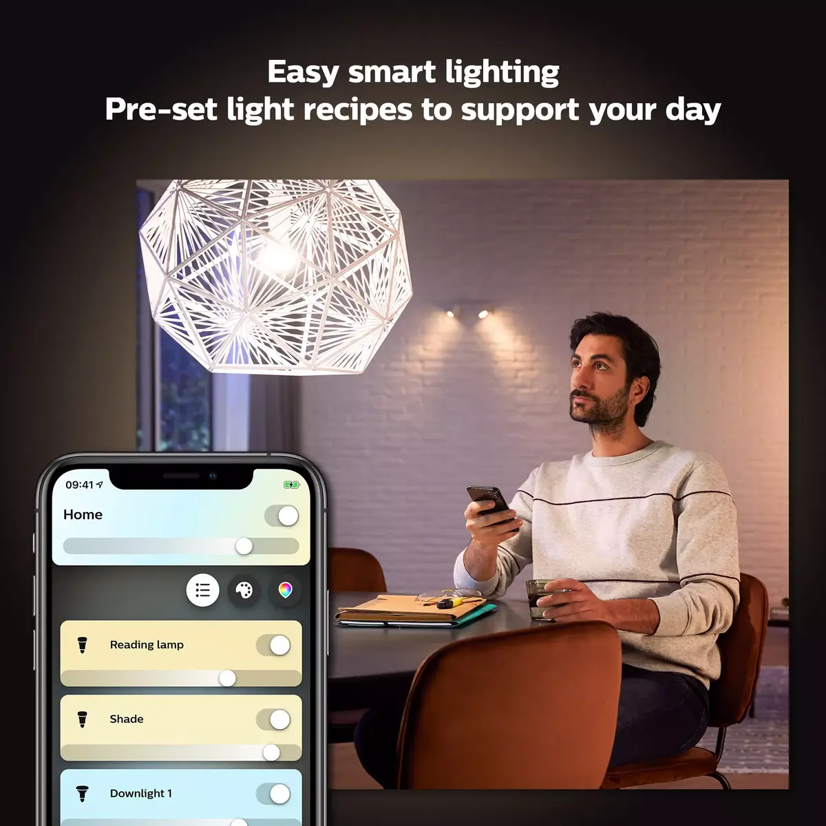 Умная лампочка Philips Hue White ambience A60 E27 Photo 3