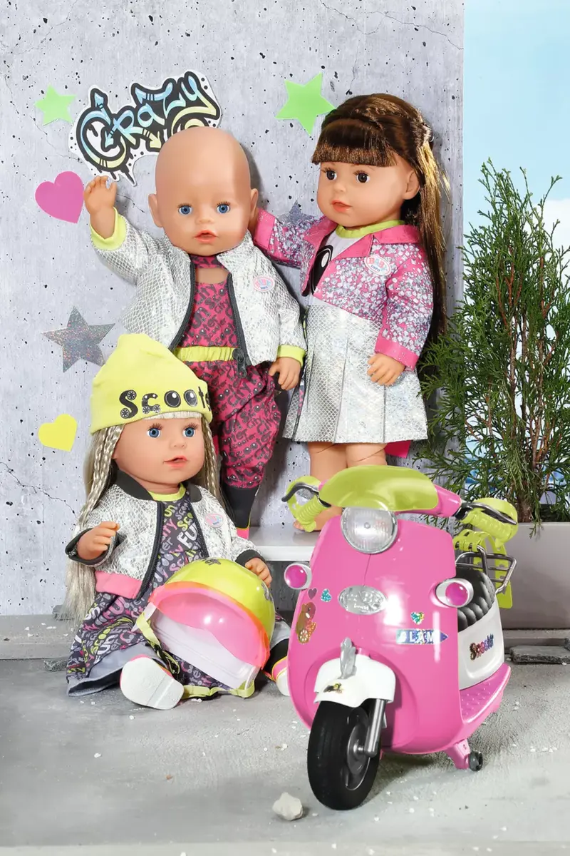 Doll scooter zapf creation BABY born City Deluxe Scooter Combo Photo 13