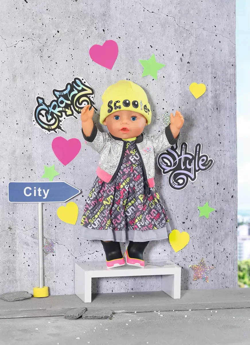 Lelle apģērbu komplekts BABY born City Deluxe Style Photo 11