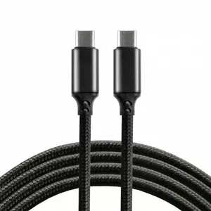 Кабель USB-C everActive CBB-1PD5 1,0 м, 5 A, чёрный нейлон