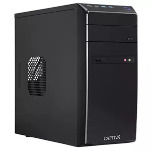 Captiva I65-477 ПК/рабочая станция Tower Intel® Core™ i5 i5-10400 8 GB DDR4-SDRAM 250 GB Твердотельный накопитель (SSD) Черный