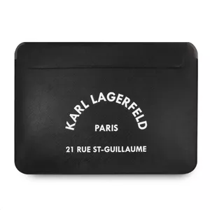 Laptop sleeve Karl Lagerfeld KLCS133RSGSFBK for 13-inch, black Saffiano finish