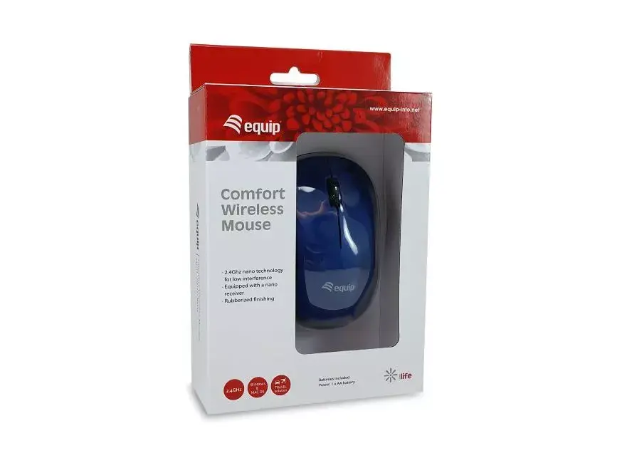 Мышь Equip Comfort Wireless Синяя Photo 3