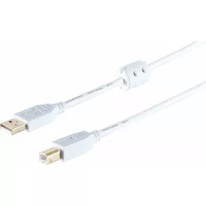 USB 2.0 kabelis ShiverPeaks Type A uz Type B 3 m, modelis 77023-WF