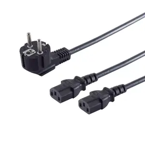 S/CONN кабель питания Черный 1.8 м IEC C14 2 x C13 coupler 60018 ShiverPeaks