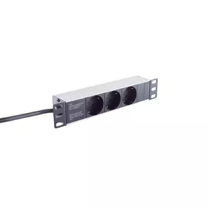 Удлинитель S/CONN 09-26935 2 м 3 AC розетки Черный