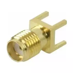 Video connector ShiverPeaks 98612 SMA gold-plated print-mount
