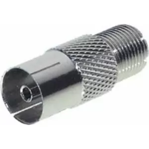 Power adapter ShiverPeaks IEC to F socket 85324-EC for connecting IEC equipment to F-type coaxial outlet