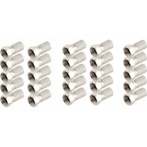 F-savienotājs ShiverPeaks 85010-R-SET25 ar vītņotu lielu uzgriezni, komplekts 25 gab.