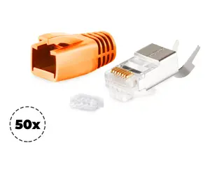 Разъем RJ-45 оранжевый S/CONN 72067-50O мужской 50 шт