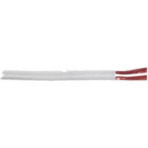 Speaker cable ShiverPeaks 21100-CCA 2×0.75 mm² White 100 m