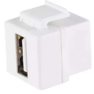 Keystone Module ShiverPeaks 08-10044 Flat White USB A