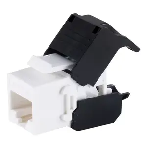 Модуль Keystone ShiverPeaks 08-10037 Плоский Черный Белый RJ-45