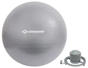 Exercise ball Schildkröt Fitness 960156 — 65 cm, grey, max user weight 120 kg