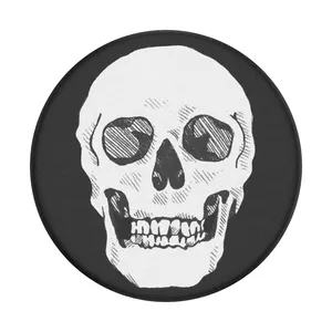 Grip PopSockets Shaky Bones White Universal Black White