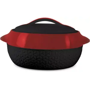 Casserole Milton Matrix 3.5L, Milton saucepan/serving pot, 3.5 litre capacity, black/red