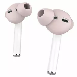 Promate PodSkin Silikona ausu uzlikas austiņām AirPods rozā krāsā