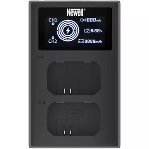 Зарядное устройство Newell FDL-USB-C Dual-Channel для аккумуляторов Sony NP-FW50 — питание от USB-C, два слота