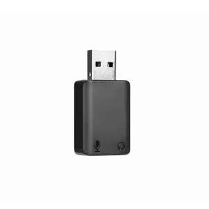 BOYA BY-EA2 kabeļu spraudņu pāreja USB 2.0 Type-A 3.5mm(microphone) + 3.5mm(headphone) Melns