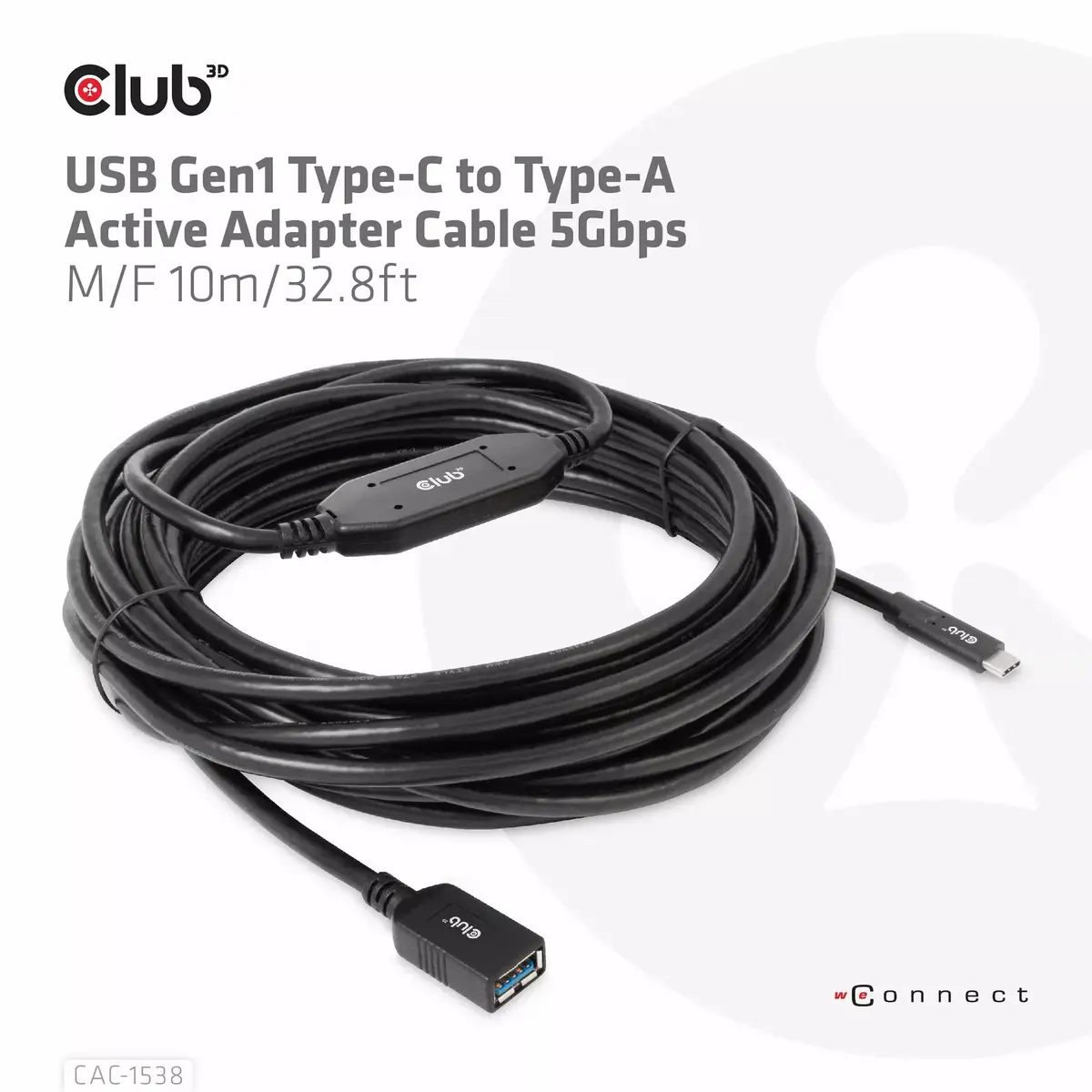 USB Gen1 Type-C to Type-A адаптер CLUB3D CAC-1538 Photo 6