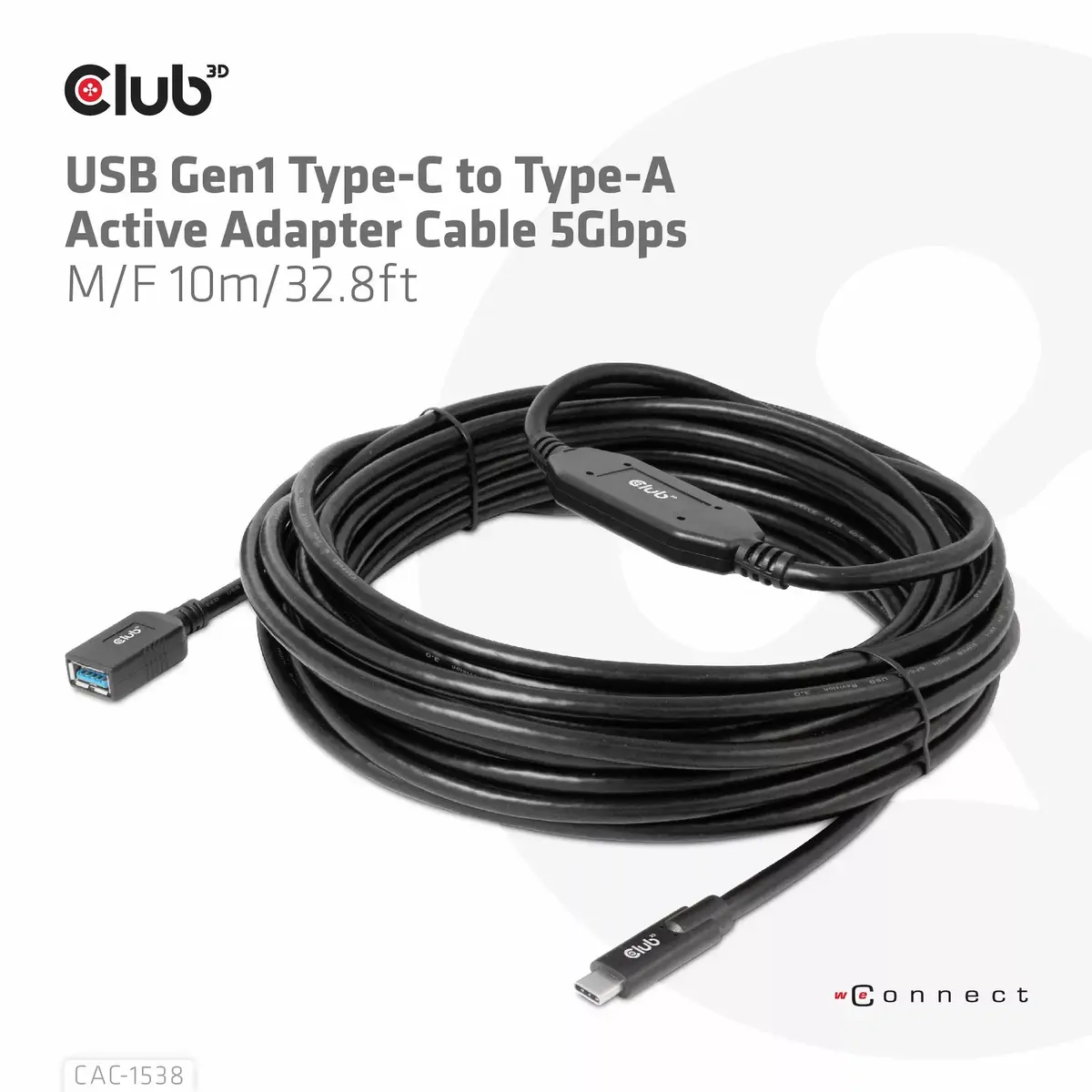 USB Gen1 Type-C to Type-A адаптер CLUB3D CAC-1538 Photo 7