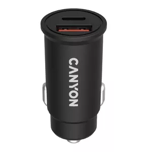 Canyon C-20B03 Lādētājs Auto Cigarešu šķiltavas Ātrā uzlāde 12/24V USB Type-C