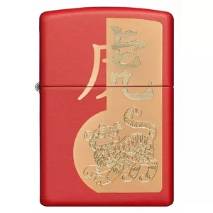 Lighter Zippo 49701 Year of the Tiger Design — Windproof refillable metal lighter