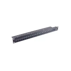 Patch panel 1U ShiverPeaks BS75066-1 Metal Black