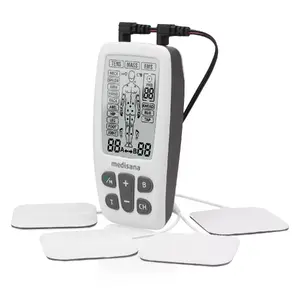 Electrotherapy massager Medisana TT 200 for back, neck, shoulders, hips — TENS/EMS, 22 programs, 40 intensity levels, battery-powered