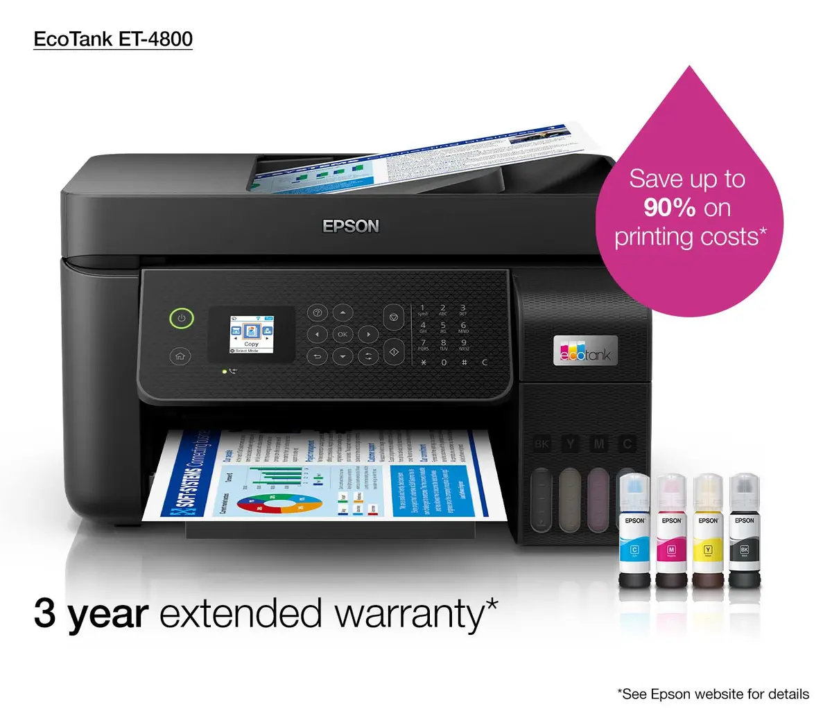 Epson EcoTank ET-4800 Inkjet Printer Photo 19