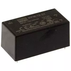 Barošanas adapteris MEAN WELL MPM-15-24 15W 24V Ieeja 90-264V