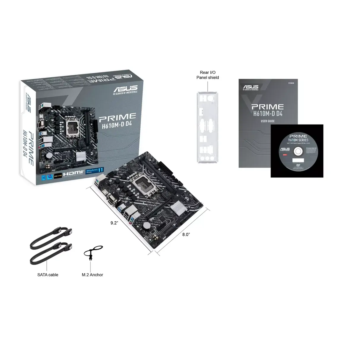 Материнская плата ASUS PRIME H610M-D D4, 90MB1A00-M0EAY0 Photo 7