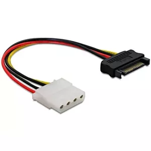 DeLOCK Power SATA/Molex Cable Black Red 0.12 m 860115