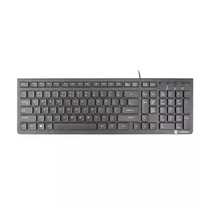 Проводная USB-клавиатура NATEC DISCUS 2 NKL-1829 — QWERTY US 108 клавиш, мембранная, чёрная, кабель 1,5 м