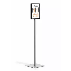 Information stand Durable INFO STAND BASIC A4 Metal Plastic Grey