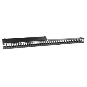 Cable management panel Lanview LVR252386 Black Plastic 19"