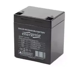 UPS battery Gembird BAT-12V4.5AH — sealed lead‑acid 12 V 4.5 Ah, 1 pc, black