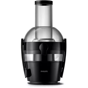 Slow juicer Philips Viva Collection HR1856, 800 W, black, LED display, juice container