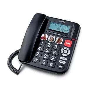 Аналоговый телефон Emporia KFT20 Caller ID проводная трубка черный