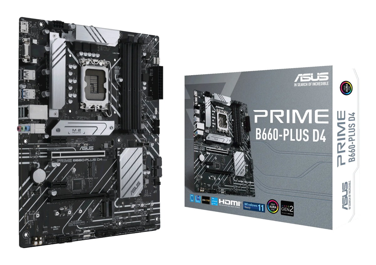 ASUS PRIME B660-PLUS D4 ATX Mātesplate