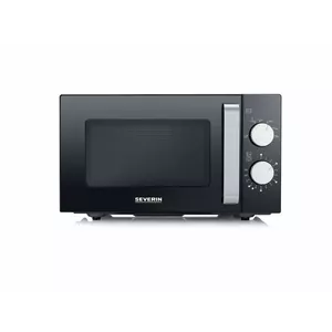 Severin MW 7761 microwave Countertop Solo microwave 20 L 800 W Black, Stainless steel