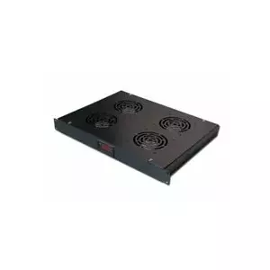19" Ventilation Unit XtendLan SFAN1U4T-B-EK with 4 fans and LCD display