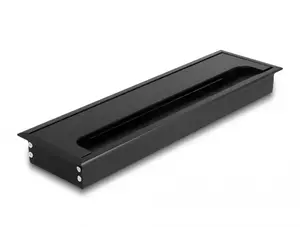 Уплотнитель кабеля DELOCK 66857 для стола, чёрный, 80×280×28 мм, 1 шт