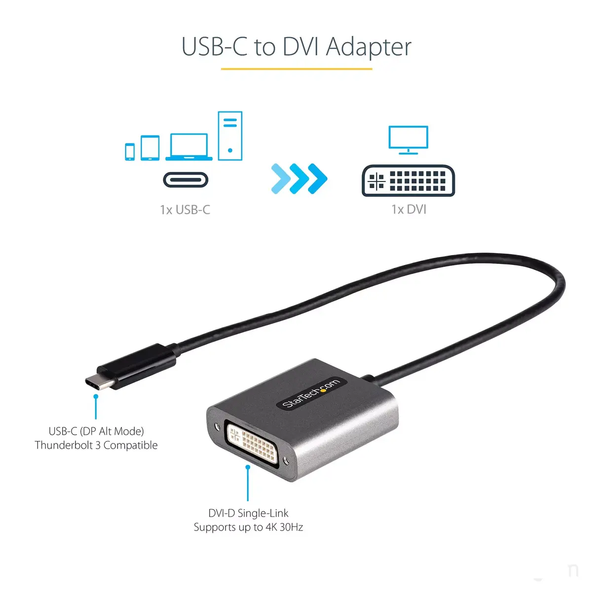 USB C uz DVI adapteris StarTech CDP2DVI Photo 3