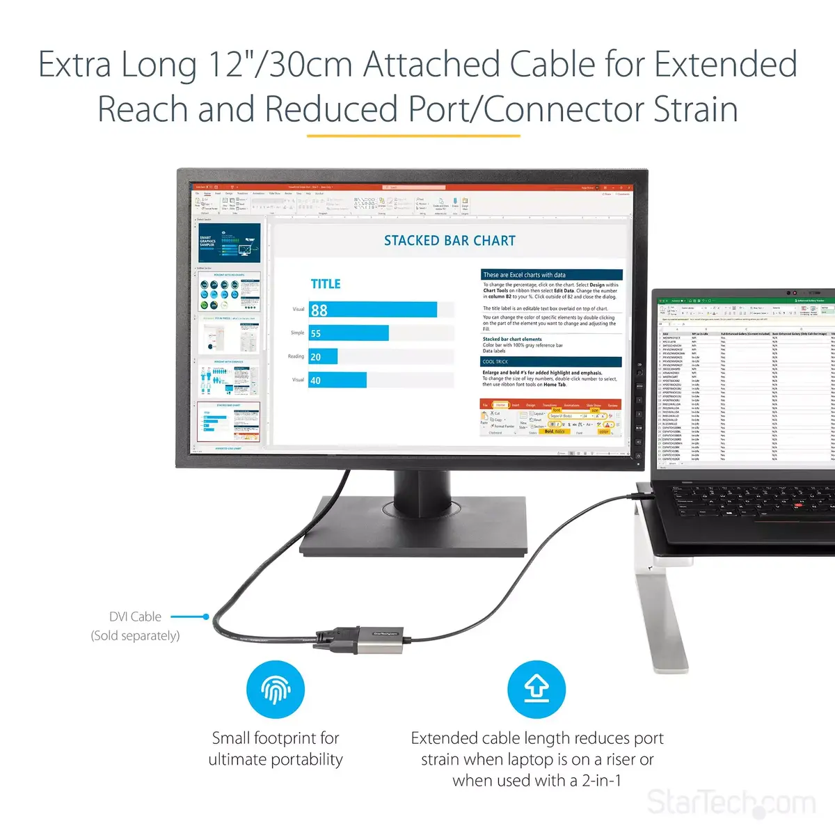 USB C uz DVI adapteris StarTech CDP2DVI Photo 5
