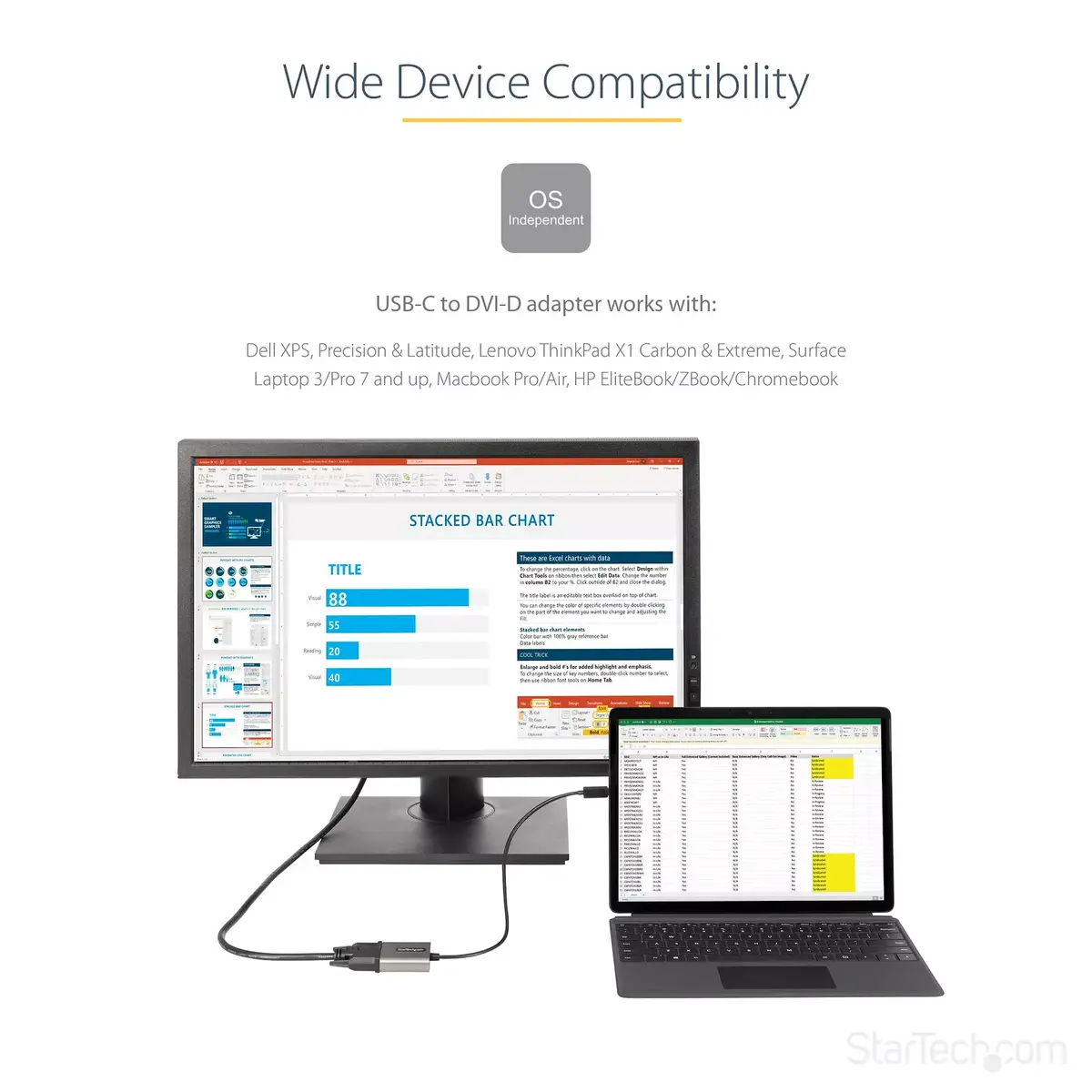 USB C uz DVI adapteris StarTech CDP2DVI Photo 6